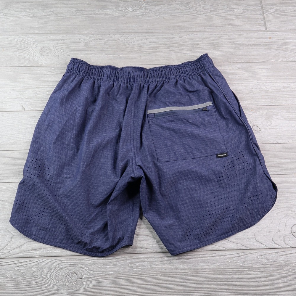 Legends Luka Athletic Shorts Men's Medium Navy Blue Lined Gym Running